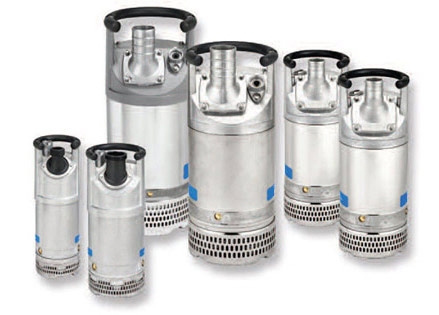 Pompe d’épuisement pour liquides chargés.